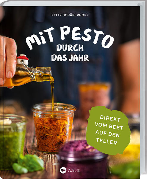 Pesto selbst machen - mit der Ernte aus dem eigenen Garten! Cremiges Pesto Genovese, würziges Pesto Rosso - Pasta-Liebhaber schwören auf diese Klassiker der italienischen Küche. Aber wussten Sie auch, dass man aus regionalen Gemüsesorten Pesto selbst herstellen kann? Felix Schäferhoff stellt in seinem Kochbuch 35 saisonale Rezepte vor, in denen sich alles um Pesto und Gemüse aus dem eigenen Garten dreht. Die Jahreszeiten geben die Zutaten vor: Spargelpesto im Frühling, Möhrengrünpesto im Sommer, Pesto aus Kürbis oder Maronen im Herbst oder Rotkohlpesto im Winter. Der Foodblogger und begeisterte Hobbygärtner aus Münster liebt es, mit Zutaten und Aromen zu experimentieren. Seine Pesto-Rezepte sind ein Feuerwerk der Farben, Gerüche und Geschmäcker! Kochen rund ums Jahr: Die Rezepte sind nach Jahreszeiten und dem Angebot im Gartenbeet sortiert. Wie macht man Pesto? Pesto herstellen und haltbar machen: Alles, was Sie wissen müssen. Erfahrungswerte: Welche Geschmackskombinationen funktionieren und welche Zutaten passen nicht zusammen? Resteverwertung aus dem Gemüsebeet: Auch Möhrengrün und Kohlrabiblätter schmecken als Pesto köstlich. Leckere Rezepte, leicht nachgekocht: Dank ausführlicher Anleitungen und inspirierender Fotos gelingt Ihr Pesto garantiert. Von Bärlauch bis Rotkohl - zu jedem Gericht das richtige Pesto Pesto muss nicht immer in Verbindung mit Pasta auf den Tisch kommen - es schmeckt auch köstlich mit Fleisch oder als Verfeinerung von Gemüsegerichten. Felix Schäferhoff lässt in den eigenen Kochtopf blicken, erklärt die Hintergründe zu seinen Rezeptideen und gibt Tipps für eigene Kreationen. Ganz gleich, ob Sie köstliches Basilikumpesto selbst machen wollen oder mit anderen Zutaten experimentieren - dieses Kochbuch weckt die Freude am Ausprobieren und Selbermachen! »Ein tolles Buch mit vielen neuen Ideen. Für jeden Genussfreund ein Gaumenschmaus.« Genuss ToGo »Lecker, raffiniert, klassisch, aber auch außergewöhnlich, die Rezepte von Felix Schäferhoff sind richtig toll!« Regionsmagazin Töfte »Fantasievolle Ideen für die Verwertung der Ernte aus dem eigenen Garten.« Das Einfamilienhaus