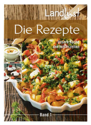 Rezeptsammlung der schönsten Rezepte aus dem Magazin Landlust Die rund 90 schönsten Rezepte unserer beliebten Landlust-Küche aus den ersten beiden Jahrgängen der Zeitschrift Landlust haben wir für Sie in diesem Kochbuch neu zusammengestellt. Von Suppen über Salate, Brot und Butter, Gemüse- und Ofengerichte, von Nachtisch über Backwerk bis zu Kleinigkeiten für Gäste - alles übersichtlich nach Rubriken geordnet. Frische und gute Zutaten der Saison sowie klare, unkomplizierte Rezepte - das sind die Landlust-Küchenregeln, die für alle unsere Rezepte gelten. Egal, ob Gefüllte Bauerngans oder Lammrücken in Spätburgundersauce, ob Pilzragout mit Back-Camembert, Spargel mit Tomaten und Parmesan oder Klare Rote-Bete-Suppe, ob ein schönes Rezept mit Lachsforelle oder doch lieber Roastbeef mit Kräuterkruste - die Landlust-Kochbücher bieten nicht nur für Liebhaber der Landfrauenküche das jeweils passende Rezept. Komplementiert wird die einzigartige Rezeptsammlung durch Back-Rezepte wie zum Beispiel für eine leckere Amarena-Nuss-Torte oder eine Beerencrostata, Mandelkekse und Bauernbrot, aber auch durch Rezepte wie für Apfelcreme oder Pannacotta mit karamellisierten Möhren. Rezepte der Jahreszeitenküche in bewährter Landlust-Qualität Bestseller-Reihe seit 15 Jahren Verdeckte Spiralbindung für eine einfache Handhabung