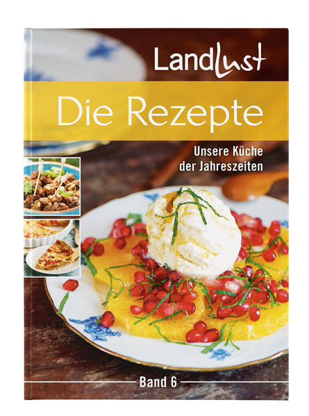 Die rund 90 schönsten Rezepte aus unserem Magazin Landlust haben wir für Sie im sechsten Band unserer Kochbuchreihe „Die Rezepte – Unsere Küche der Jahreszeiten“ neu zusammengestellt. Von Suppen über Salate, Brot und Butter, Gemüse- oder Fleisch-, Fisch- und Ofengerichte, von Nachtisch über Backwerk bis zu Kleinigkeiten für Gäste – alles übersichtlich nach Rubriken geordnet. Und neu in diesem Band: Nudelgerichte. Frische und gute Zutaten der Saison sowie klare, unkomplizierte Rezepte – das sind die Landlust-Küchenregeln, die für alle unsere Rezepte gelten.