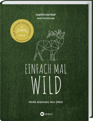 Einfach kochen mit Wild: Leicht umsetzbare Rezepte für Hase, Hirsch und Co. Wildfleisch lässt sich gut in die Alltagsküche integrieren. Das zeigt Martin Kintrup mit diesem Buch. Der erfahrene Kochbuchautor und Foodstylist stellt über 50 kreative Rezepte vor, die einfach nachvollziehbar und gut umzusetzen sind. Seine Ideen unterscheiden sich dabei deutlich von der traditionellen Wildküche. Ob Provence-Wild-Burger vom Grill, Damwild-Köttbullar mit Kartoffel-Erbsen-Stampf oder Kaninchenkeule mit Ratatouille-Gemüse: Die Rezepte zeigen, wie vielseitig Wildfleisch ist und dass eine internationale Note gut funktioniert. Unter dem Motto „Kochen mit Wildfleisch muss nicht kompliziert sein“ führt Martin Kintrup die Lesenden Schritt für Schritt durch die Rezepte. Die übersichtlichen und gut strukturierten Anleitungen sorgen dafür, dass auch Anfängern die Gerichte auf Anhieb gelingen, egal ob es die mediterrane Hasenkeule ist oder Pizza Bianca mit Damwild-Salami. Dabei beträgt die reine Zubereitungszeit für die meisten Gerichte maximal 30 Minuten. Während der Braten im Ofen schmort oder die Keule bei Niedertemperatur gart, können sich die Kochenden bequem zurücklehnen. Wie bei dem mehrfach prämierten Vorgängerbuch „Richtig Wild“ hat sich Martin Kintrup für dieses Projekt mit der erfahrenen Foodfotografin Merle Weidemann zusammengetan. Ihre großformatigen Fotos verleihen dem Buch einen ganz besonderen Charakter und machen Lust darauf, sofort mit dem Nachkochen anzufangen. Als Festtagsbraten, zum Salat oder als Streetfood: Wild schmeckt immer. Autor Martin Kintrup erklärt, wie Gerichte mit Reh, Wildschwein & Co. ohne komplizierte Handgriffe und Zubehör gelingen. Kochideen aus der internationalen Küche sorgen für einzigartige Aromen, bleiben aber trotzdem bodenständig. Das Besondere: Es ist nur eine effektive Arbeitszeit von etwa 30 Minuten notwendig - einfach Wild eben. Der Rest ist Garzeit. Mit seiner einzigartigen Bildsprache ist dieses Buch auch optisch ein Genuss!