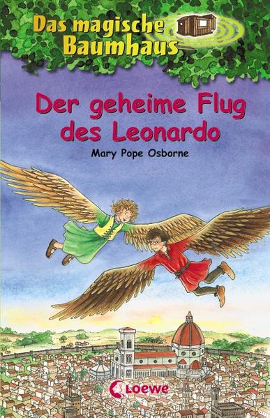 Das Buch ist bei deiner Buchhandlung vor Ort und bei vielen Online-Buchshops erhältlich! + Bücher, die Kinder gerne lesen wollen + Beliebte Themen: Abenteuer, Tiere und fremde Länder + Hochwertiges Hardcover + Mit vielen Illustrationen + Bereits über 10 Millionen verkaufte Bücher der Baumhaus-Reihe + Ausgewogenes Text-Bild-Verhältnis + Große Schrift + Kurze Kapitel + Anne und Philipp sind begeistert! Sie dürfen einen Tag mit Leonardo da Vinci verbringen! In seiner Werkstatt zeigt ihnen der große Meister Zeichnungen von fantastischen Apparaturen. Eine Erfindung liegt dem Genie besonders am Herzen: seine Flugmaschine. Die Geschwister setzen alles daran, um Leonardos Traum vom Fliegen zu erfüllen, doch wird ihnen dieses Wunder gelingen? Komm mit auf die Reise im magischen Baumhaus! Rätselhafte Abenteuer in fremden Welten und längst vergangenen Zeiten erwarten dich auch in den nächsten Bänden. Die beliebte Kinderbuch-Reihe von Bestsellerautorin Mary Pope Osborne! Die Geschwister Anne und Philipp reisen mit dem magischen Baumhaus durch die Zeit. Sie erleben spannende Abenteuer, entdecken ferne Länder und lernen viele berühmte Persönlichkeiten kennen.