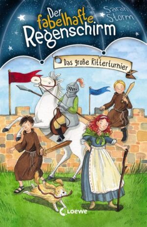 Ella, Ben und Paul landen mit dem fabelhaften Regenschirm im Mittelalter! Sie treffen Juliet, die unterwegs zum Ritterturnier des Königs ist. Juliet ist eine tolle Reiterin, aber als Mädchen darf sie nicht am Turnier teilnehmen. Zum Glück haben die Kinder eine geniale Idee, damit Juliet dennoch antreten kann. Gemeinsam mit den lustigen Gauklern machen die Kinder das Turnier zu einem fröhlichen Fest! Der fabelhafte Regenschirm bringt Ella und ihre Freunde an unbekannte Orte und in vergangene Zeiten, in denen immer ein spannendes Abenteuer auf sie wartet! Die reich illustrierte Abenteuerreihe für Jungen und Mädchen ab 8 Jahren im Stil der Bestseller- Reihe Das magische Baumhaus. In jedem Band müssen die sympathischen Charaktere ein Rätsel lösen und jemandem helfen. Hierzu reisen sie in der Zeit, an fremde Orte und treffen interessante und mitunter auch berühmte Persönlichkeiten. Mehr Infos rund um Der fabelhafte Regenschirm unter: www.fabelhafter- regenschirm.de