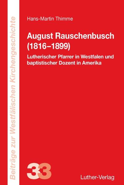 Es war in der ersten Hälfte des 19. Jahrhunderts kaum vorstellbar als wohlbestallter Pfarrer der westfälischen Provinzialkirche Preußens sein Amt aufzugeben und nach Amerika zu gehen. August Rauschenbusch tat genau dies, weil ihm die geistliche Not der deutschen Auswanderer zu Herzen ging und er sein Bekenntnis zur wahren Kirche Jesu Christi in die Wirklichkeit umsetzen wollte. Tatsächlich wurde er zunächst in der Amerikanischen Traktatgesellschaft und als Herausgeber der größten deutschsprachigen Zeitschrift ein wichtiger Vermittler deutschen Kulturgutes für deutsche Einwanderer. Das Streben nach einem verbindlichen christlichen Leben führte ihn in St. Louis zur Taufe, die er nicht als baptistische Taufe verstanden wissen wollte. Dennoch wurde er zu einem bestimmenden Mitglied der entstehenden Denomination der Deutschen Baptisten und 30 Jahre lang ihr erster Lehrer am theologischen Seminar in Rochester. Im Jahre 1890 kehrte er nach Deutschland zurück und starb 1899 in Hamburg.