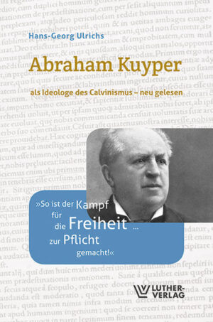 „Nur vom Calvinismus kann man sagen, daß er, die Linie der Reformation Hans-Georg Ulrichs konsequent und logisch durchziehend, Kirchen gestiftet, Staaten gebaut, der Gesellschaft seinen Stempel aufgedrückt, und so im vollen Sinn des Wortes eine eigene Gedankenwelt für das ganze menschliche Leben erschlossen hat.“ In der Perspektive globaler Geschichtsschreibung gilt Abraham Kuyper (1837-1920) als „eine der bemerkenswertesten Persönlichkeiten in der christlichen Geschichte des 19. Jahrhunderts.“ Der niederländische Theologe, Kirchenfunktionär, Politiker, Journalist und Universitätsgründer hat ein großes Œuvre hinterlassen, dessen souveräne Zusammenfassung in den Stone Lectures von 1898 zu entdecken ist. Während in den Niederlanden, in den USA, in Südafrika und zunehmend in allen Teilen der Welt die befreienden Potentiale seiner Theologie weitergedacht werden, ist Kuyper im deutschsprachigen Raum eher unbekannt. Hans-Georg Ulrichs unternimmt den Versuch, Kuyper auch in deutschen Kontexten neu zu lesen als einen Theologen der Freiheit, der von der weltgestaltenden Kraft des Calvinismus begeistert war, denn „die Welt ist nicht ein verlorener Planet“.