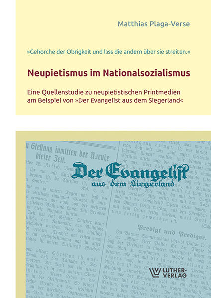 Mit Tausenden von Mitgliedern waren die Siegerländer Neupietisten in den 1930er Jahren eine „Massenbewegung“ und repräsentierten als gesellschaftlich einflussreiche Größe einen großen Teil des protestantisch-nationalgesinnten Lagers des Siegerlandes. Dennoch findet die Bedeutung der Gemeinschaftsbewegung in historischen Arbeiten zum Siegerland während des Nationalsozialismus bisher kaum Erwähnung. Das im Titel angeführte Zitat von Matthias Claudius „Gehorche der Obrigkeit und laß die andern über sie streiten“-den jungen Wehrmachts-Rekruten 1935 von Walter Alfred Siebel auf der Rekruten-Abschiedsfeier im Vereinshaus Hammerhütte zugerufen-wirft die grundsätzliche Frage nach dem widerständigen Potenzial des Vereins für Reisepredigt in der NS-Zeit auf. War der Verein für Reisepredigt in der Bekennenden Kirche aktiv und dem Staat misstrauisch oder gar ablehnend gegenüber eingestellt, wie Jakob Schmitt in den 1950er und 1970er Jahren notierte? Oder hatten die retrospektiven Bewertungen des Schriftleiters und Präses apologetischen Charakter? An welchen Punkten konnten Bekenntnis- und Staatstreue in Einklang gebracht werden und wo gelang dies nicht? Neben der Beantwortung dieser und weiterer Fragen möchte diese Studie mit der Geschichte der Siegerländer landeskirchlichen Gemeinschaft das heterogene Gesamtbild der Evangelischen Kirche in der Zeit des Nationalsozialismus exemplarisch um eine wichtige Facette ergänzen.