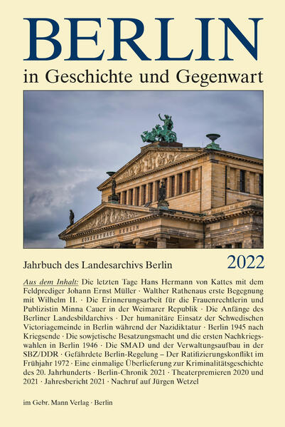 Berlin in Geschichte und Gegenwart | Werner Breunig, Uwe Schaper