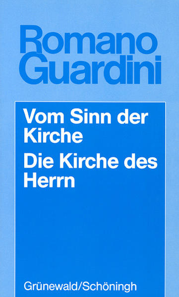 Jesus ja-Kirche nein', eine Spannung, die in der Kirchengeschichte oft sehr schmerzlich spürbar wurde. Auch Romano Guardini hat diesen Konflikt in sich austragen müssen. Bevor die Kirche 'in den Seelen erwachte' ('Vom Sinn der Kirche'), war sie ehr das Haus voll 'Glorie', in dem die Glaubenden getragen sein konnten, aber auch die religiöse Autorität, die oft als Herrschaftsmacht empfunden wurde. In seinen 1965 veröffentlichten 'Meditationen über die Kirche', die stark biblisch geprägt sind, zeigt er, dass man sie, trotz aller zeitbedingten Verflechtungen und Ärgernisse, nie mit ihrer empirischen Wirklichkeit gleichsetzen darf. Romano Guardini hat die unauflösliche Spannung zwischen dem Mysterium und dem Ärgernis der Kirche durchlebt und in Worte gefasst, die gerade heute wieder verstanden werden.