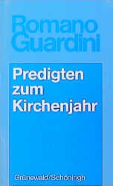 Diese Predigtsammlung eignet sich für die persönliche Besinnung entlang des Kirchenjahrs ebenso wie als Predigthilfe für Pfarrer und SeelsorgerInnen. Ein Begleitbuch für alle, die mit Guardini durch das Kirchenjahr gehen wollen, aber auch eine besondere Kostbarkeit für die, die Guardini selbst noch als Prediger erlebt haben!