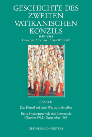 Der zweite Band der fünfbändigen, in mehreren Sprachen erscheinenden, Geschichte des Zweiten Vatikanischen Konzils behandelt den dramatischen Beginn. Die Zurückweisung der vorbereitenden Schemata durch die Konzilsväter stellte ohne Zweifel die entscheidende Weichenstellung dar, ohne die nicht nur das Konzil, sondern wohl auch die Geschichte der katholischen Kirche insgesamt anders verlaufen wäre. Die Rolle der Hauptprotagonisten dieser entscheidenden Phase -die Kardinäle Siri, Ottaviani, Montini, Bea, Suenens, der einflussreichen Konzilstheologen Congar, Lubac, Schillebeckx u.a.-wird sorgfältig recherchiert und beleuchtet. Die zentrale Gestalt des Konzilsbeginns aber ist Papst Johannes XXIII. selbst.