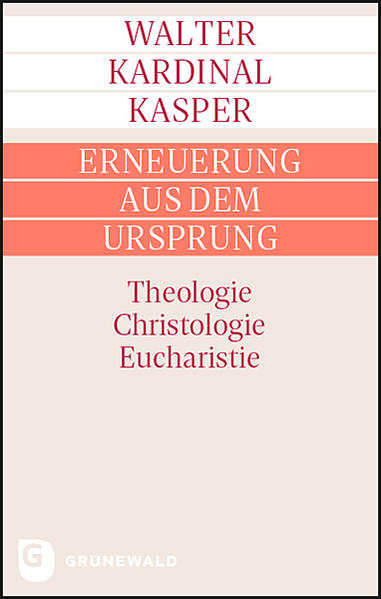 Eine Antwort auf die Tradierungskrise des kirchlichen Christentums bedarf nach Walter Kardinal Kasper mehr und anderes als oberflächlicher Modernisierungen. Es geht um die Grundfrage, wie sich das Evangelium Jesu als Norm gebender Ursprung des Christentums in der Geschichte der Kirche vermittelt und Zukunft eröffnet. Der Band enthält drei neue, bislang unveröffentlichte Essays zur Erneuerung aus dem Ursprung und zu den Themen, die den großen deutschen Theologen zeitlebens bewegt haben. Er gibt Antwort auf die Fragen: Was bedeutet es, Theologie in der Kirche zu treiben-wer ist Jesus der Christus für die Glaubenden-wie erfahren Glaubende seine Gegenwart in der Feier der Eucharistie.