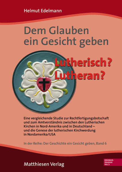 Der dritte Band der Forschungstrilogie thema­tisiert im Rahmen des landeskirchlichen Forschungsauftrages vor dem ­ historischen Hinter­grund kirchen- und theologie­poli­tischer Entscheidungen das nordamerikanische ­Luthertum. In ­vergleichenden Studien zu interkonfessionellen Dialogen und Vereinbarungen zum Articulus stantis et cadentis ecclesiae der Rechtfertigungslehre, ihrer Botschaft und zum Verkündungsamt, dem ministerium rite vocatus, dargestellt, ist die Suche nach einer eignen (inner-)luthe­rischen Identität in der Neuen Welt und die Beobachtung einer interkonfessionellen Ökumenefähigkeit des dortigen Protestantismus wesentlich. Der Gegenwart ­zuge­wandt geht es um die Anschluss­fähigkeit des ­Luthertums in post­moderner Zeit mit dem Ziel, verloren ­geglaubte Beziehungen im Dialog der weltweiten Christenheit wiederzuentdecken.