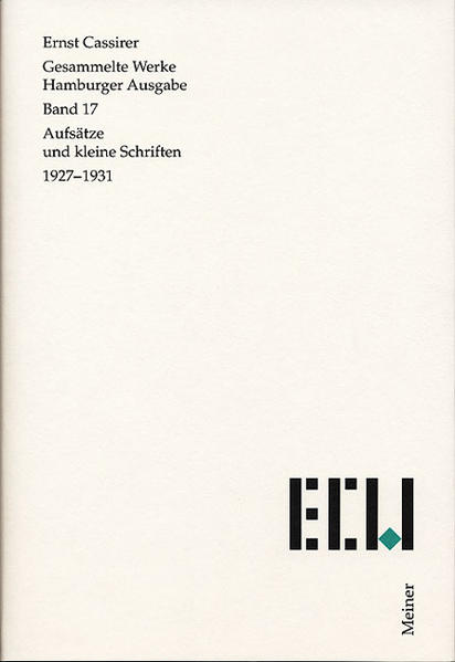 Gesammelte Werke. Hamburger Ausgabe / Aufsätze und kleine Schriften 1927-1931 | Bundesamt für magische Wesen