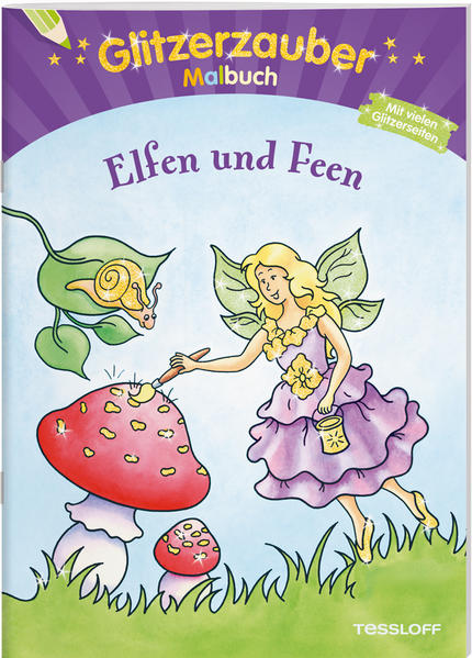 Funkelnde Elfen, geheimnisvolle Feen und zauberhafte Tiere - ein schillernder Ausmalspaß der besonderen Art für wahre Glitzerfans ab 5 Jahren!