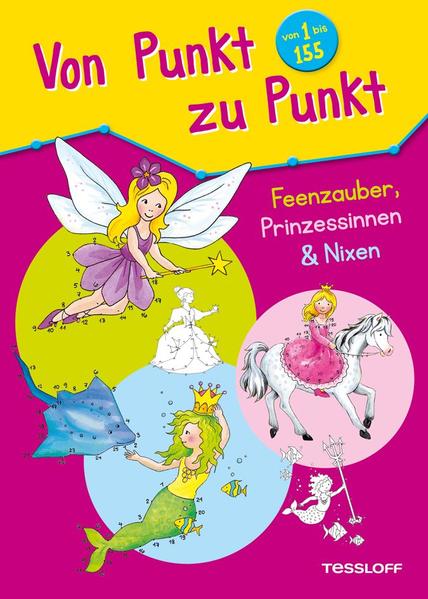 Fee Tiffy wird zum Zauberwettbewerb eingeladen, Prinzessin Mara feiert Prinzessinnentag und die kleine Nixe Nici ist auf der Suche nach einem Freund. Die drei kleinen Geschichten erschließen sich, indem die einzelnen Punkt- zu- Punkt- Rätsel durch das Verbinden der Zahlen und Buchstaben in der richtigen Reihenfolge gelöst werden. Mit ausführlichem Lösungsteil und farbigen Innenseiten!