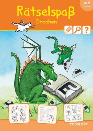 Bei den Drachen ist einiges durcheinander geraten. Was macht einen kranken Drachen gesund? Nach wie vielen Würstchen ist ein Drache satt? Und kann man für eine Drachenjagd einen Teddy gebrauchen? Wege durchs Labyrinth finden, Puzzeln, Zuordnen, Vergleichen – ein kunterbunter Rätsel- Mix mit Lösungsteil auf der Rückseite.