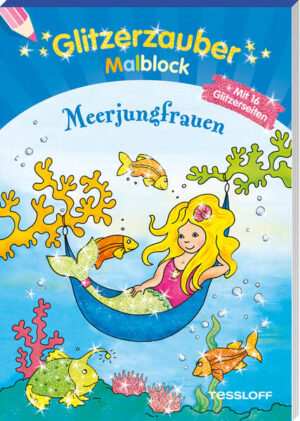 Bezaubernde Nixen, bunte Fische und schillernde Seepferdchen - 32 zauberhafte Motive laden zum Ausmalen ein. Jede zweite Seite ist mit Glitzer versehen. Ein schillernder, handlicher Ausmalspaß ab 5 Jahren.