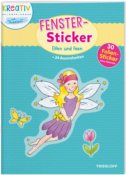 Komm mit in die fantastische Welt der Elfen und Feen! Sei kreativ und verwandle dein Fenster mit 30 leuchtenden Stickern in ein Märchenland. Für noch mehr Spaß gibt es zusätzlich 24 zauberhafte Ausmalseiten. Kreatives Gestalten für Kinder ab 5 Jahren! Und so einfach geht´s: Oberfläche säubern, Sticker abziehen, mit der glänzenden Seite anbringen, Sticker glattstreichen, fertig!