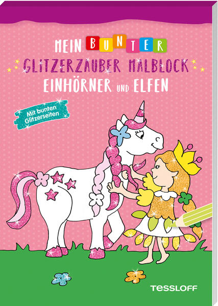 Dieser Malblock bringt Kinder direkt in die zauberhafte Welt der Einhörner und Elfen. Das Einhorn galoppiert über den Regenbogen oder spielt mit seinen Freunden, die Elfe träumt unter dem glitzernden Sternenhimmel. Liebevoll gestaltete Motive laden zum Ausmalen in allen Farben ein. Dabei verleihen die Glitzerflächen auf jeder zweiten Seite eine ganz besondere Magie. Die Bilder sind liebevoll und detailreich gestaltet und laden kleine Künstler zum Ausmalen in allen Farben ein.