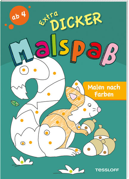 95 Ausmalseiten liefern maximalen Malspaß! Die Motive sind mit Linien unterteilt. In den Malfeldern ist je ein Punkt in der Farbe, in der das Feld ausgemalt werden soll. Das gibt den Kindern eine gute Orientierung, in welcher Farbe die entsprechenden Felder der Motive ausgemalt werden sollen. So können sich die Kleinen auf ein optimales Farbergebnis freuen und lernen gleichzeitig Flächen sorgfältig auszumalen. Motiv für Motiv bekommen die Kinder so ein Gespür für die Farbwelt und schulen nebenbei ihre Motorik. Enthalten sind Bauernhof und Wald- Motive, gepaart mit fantastischen Wesen wie Feen, Elfen und Einhörnern. Geeignet für Kindergartenkinder ab 4 Jahren.