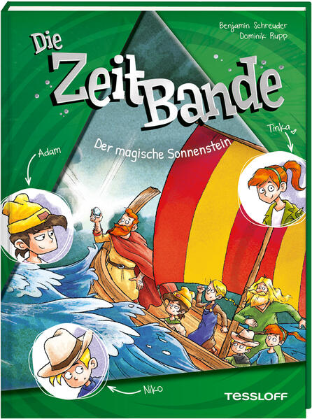 Adam, Niko und Tinka dürfen Tinkas Vater bei spektakulären Ausgrabungen besuchen. Es werden die Überreste eines Wikingerdorfs gefunden! Glückspilz Niko findet dabei sogar selbst einen Stein. Das könnte ein "Sonnenstein" sein! Ganz sicher ist sich Tinkas Vater allerdings nicht. Und wenn es ein Sonnenstein wäre, für welche Zwecke wurde er genutzt? Die ZeitBande will das Rätsel lösen. Wozu haben die drei schließlich die Zeitreisemaschine? Ihr Ziel ist klar: Der Ostsee-Ausgrabungsort im Jahr 1000. Ein großes Abenteuer beginnt. Sie beobachten das Treiben in dem Wikingerdorf und landen sogar auf einem Wikingerschiff, das sich auch noch in Bewegung setzt. Können die drei Freunde das Rätsel um den Sonnenstein lösen? Wie kommen sie rechtzeitig wieder nach Hause? Leserinnen und Leser ab 8 Jahren erleben eine aufregende Zeitreise und erfahren Spannendes über das Leben der Wikinger. Ein cooler Zeitreise-Krimi zum Vorlesen und Selbstlesen.