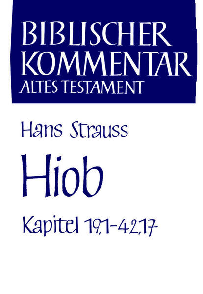 Der Biblische Kommentar Altes Testament ist ein umfassend und ausführlich angelegter wissenschaftlicher Gesamtkommentar zum Alten Testament, an dem bedeutende Wissenschaftler seit Jahren arbeiten-er repräsentiert den aktuellen Forschungsstand. Fertiggestellt wird er 24 Bände umfassen. Dieses Vorhaben erfordert verschiedene Erscheinungsformen und Bezugsmöglichkeiten: Die Kommentare erscheinen in Einzellieferungen über einen längeren Zeitraum und nach Fertigstellung als Bandausgabe. Regelmäßig und somit in kürzeren Abständen erscheinen Einzellieferungen, die in Fortsetzung zu beziehen sind, und zwar entweder als Fortsetzungsbezug auf das Gesamtwerk oder als Fortsetzungsbezug auf Einzelbände.