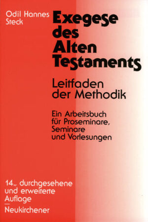 Das bewährte Arbeitsbuch ist konzipiert zur Begleitung von Vorlesungen, Seminaren sowie Examens-, Magister- und Doktorarbeiten. Durch die Einführungen zu den Methodenschritten, die konkreten Arbeitsanleitungen und die didaktischen Hilfen ist es besonders benutzerfreundlich.