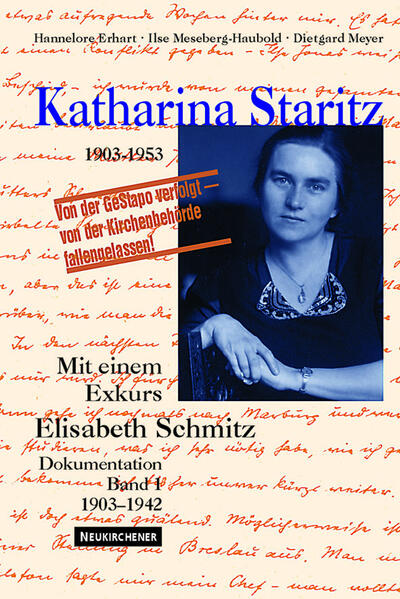 Die evangelische Theologin Lic. Katharina Staritz (1903-1953) gehörte in der Zeit des "Dritten Reiches" zu den wenigen Menschen, die sich für rassisch Verfolgte einsetzten. Sie leitete in Breslau die Hilfsstelle für "nicht-arische" Christen" in Zusammenarbeit mit dem Büro Pfarrer Grüber in Berlin. Durch diese Tätigkeit kam sie in Konflikte mit Staat und Kirche. Sie wurde verhaftet und brachte mehr als ein Jahr in Gefängnissen und im Frauenkonzentrationslager Ravensbrück zu. Sie überlebte die Haftzeit und konnte nach 1945 noch einige Jahre als Theologin in den beiden hessischen Landeskirchen wirken und sich für Frauen im Pfarramt einsetzen.