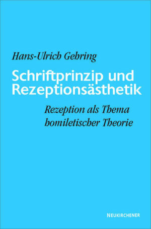 Wie kann die Predigt biblische Textaussage und Hörersituation angemessen miteinander ins Gespräch bringen? Diese Grundfrage der Predigtlehre stellt sich gegenwärtig in verschärfter Form. Wesentliches Merkmal einer oft als postmodern bezeichneten Gegenwart ist die immer stärker zunehmende Ausdifferenzierung verschiedener Lebenswelten mit je eigenem Verstehenshorizont. Die Arbeit versucht im Dialog zwischen Luthers Predigt und moderner ästhetischer Theorie zu zeigen, dass schriftgemäße und kreativ-offene Predigt sich nicht ausschließen, sondern wechselseitig bedingen.