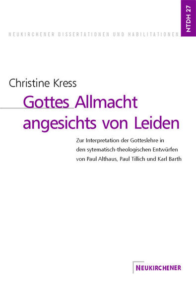 Wie kann angesichts von Leiden von Gottes Allmacht geredet werden? In kritischer Diskussion verschiedener Ansätze (P. Althaus, P. Tillich u. K. Barth) wendet sich die Untersuchung gegen die Definition von Allmacht als einer alles bestimmenden Macht und gegen eine Instrumentalisierung und Sinngebung von Leiden. In Aufnahme biblischer Rede wird betont, dass Gottes Macht sich als rettend, lebensschaffend und mitleidend erweist. Auf der Basis dessen kann eine Reformulierung von Allmacht als Allmacht der Liebe aufgezeigt werden, die darauf verzichtet, Leiden als sinnvoll zu beschreiben, und so die Theodizeefrage offen hält.