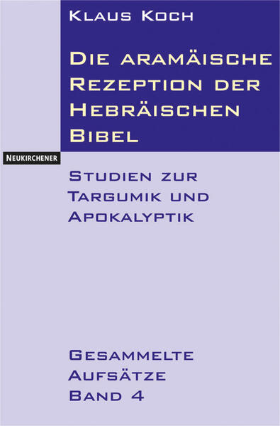 Um die Zeitenwende war Aramäisch die Umgangssprache in Palästina, was sicher auch für Jesus und seine Jünger gilt. Dadurch war eine Übersetzung (= Targum) der Hebräischen Bibel nötig. Diese Rezeption setzt Akzente, die dem hebräischen Urtext oft fremd sind, aber im neutestamentlichen Gebrauch der Schrift ähnlich auftauchen. Die Aufsätze wenden sich bezeichnenden Beispielen zu, die die Bedeutung und Wirksamkeit des Messias betreffen, aber auch die Zukunft des Reiches Gottes und andere Motive, die an apokalyptische Themen erinnern.