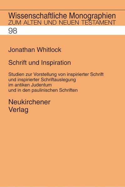 Erst spät im Neuen Testament taucht die Behauptung auf, dass die Schrift inspiriert sei. Aber welche Schriften sind gemeint, und was bedeutet Inspiration überhaupt? Diese Studie beginnt bei der Beantwortung dieser Fragen damit, dass sie die alttestamentliche und frühjüdische Verbindung von Geist und Schriftwort durch die Jahrhunderte und dann vor allem bei Paulus nachzuzeichnen versuchen. Das nicht nur historisch, sondern auch theologisch interessante Ergebnis der Untersuchung ist, dass Paulus und seine Schule weniger an der Rolle des Geistes bei der Entstehung der Schrift interessiert sind als vielmehr an der Frage, in welchem Geist die Schrift ausgelegt wird.