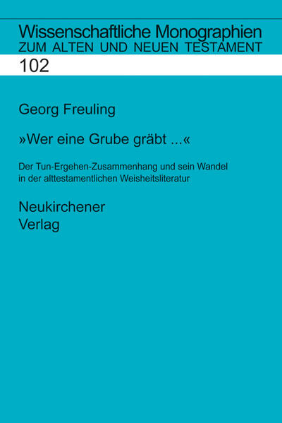 "Wer andern eine Grube gräbt, fällt selbst hinein." Der alttestamentliche Vorläufer dieser sprichwörtlichen Redensart (Spr 26,27) dient üblicherweise als beliebtes Beispiel zur Erklärung, was mit dem »Tun-Ergehen-Zusammenhang« gemeint sei. Die vorliegende Arbeit erläutert, wie die alttestamentliche Weisheit diese Einsicht zur Lebensbewältigung entfaltet und schließlich angesichts widersprüchlicher Erfahrungen problematisiert.