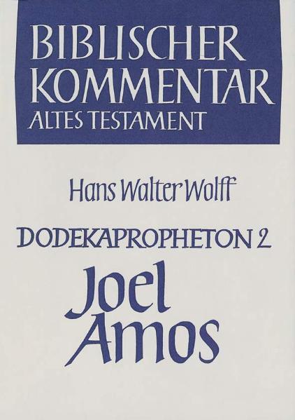 Der Biblische Kommentar Altes Testament (Dodekapropheton 2) zu den Büchern Joel und Amos liegt nun auch in der günstigen Studienausgabe vor.