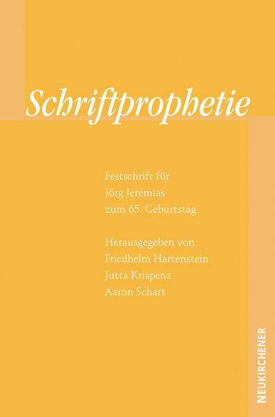 Das Werden der prophetischen Bücher wurde in jüngster Zeit zunehmend als Prozess von Schriftauslegung innerhalb des Alten Testaments erkannt. Der Jörg Jeremias gewidmete Band spiegelt die von ihm auf diesem Forschungsgebiet ausgehenden Impulse und beleuchtet die Bandbreite gegenwärtiger Forschung zur Schriftprophetie sowie deren Rezeptionsgeschichte. Schwerpunkte bilden Fragen der Exegese des Jesaja- und des Jeremiabuches sowie des Dodekapropheton. Weitere Beiträge zur Literatur und Theologie des Alten Testaments sowie zur Biblischen Archäologie runden den Band ab.