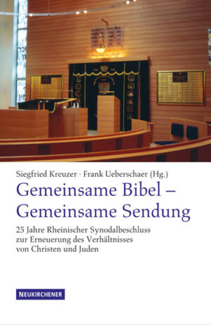 Im Januar 1980 verabschiedete die Landessynode der Evangelischen Kirche im Rheinland den Synodalbeschluss Zur Erneuerung des Verhälnisses von Christen und Juden. Durch die Neubestimmung des Verhätnisses von Christen und Juden markierte dieser Synodalbeschluss einen tiefen Einschnitt für die evangelische Theologie und das Selbstverständnis der Kirche. Das Bemühen um Erneuerung des Verhältnisses von Christen und Juden führt in die Mitte unseres christlichen Glaubens. Mit dem Symposium "Gemeinsame Bibel-Gemeinsame Sendung" hat die EKiR nach 25 Jahren an diesen bedeutenden Beschluss erinnert, ihn bekräftigt und seine Folgerungen für die Gegenwart gewürdigt. Die Kirchliche Hochschule Wuppertal hatte ihrerseits im Vorfeld dieses Symposions eine Ringvorlesung zu diesem Thema durchgeführt.