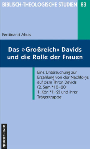 Die Thronnachfolgeerzählung Davids beginnt mit der Thronnachfolge Davids bei den Ammonitern sowie der Geburt Salomos (2. Sam 10-12) und schließt mit der Thronnachfolge Salomos und seinen das Königtum stabilisierenden Maßnahmen (1. Kön 1+2). Es handelt sich um die Thronnachfolge in dem Großreich Davids, das durch militärische Eroberungen und durch Heirat entstanden ist. Die Thronnachfolgeerzählung wird zusammengehalten von dem Urteil, das David sich und seinem Hause auf die Anklage Natans hin spricht, und seiner Ausführung. Frauen, insbesondere Batscheba, treiben das Geschehen voran. Wir verdanken die Thronnachfolgeerzählung Frauen um Batscheba.