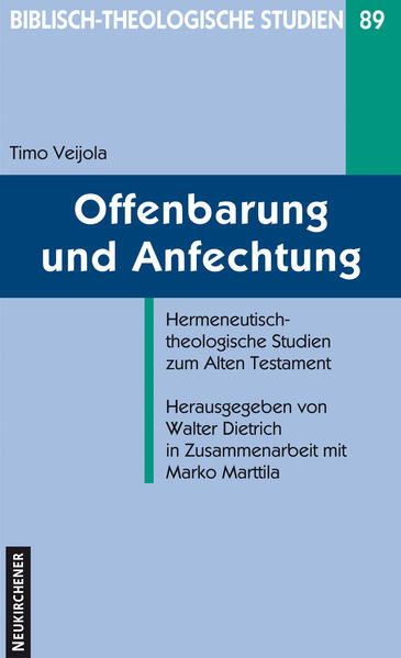 Der jüngst verstorbene finnische Alttestamentler Timo Veijola entfaltete in seiner Heimat und darüber hinaus in der Welt der alttestamentlichen Fachexegese einen großen Einfluss. Jetzt sollen der breiteren wissenschaftlichen und kirchlichen Öffentlichkeit im deutschsprachigen Raum diejenigen Arbeiten aus seinen letzten Lebensjahren zugänglich gemacht werden, die sich mit Themen der alttestamentlichen Theologie und Hermeneutik befassen. Sie kreisen-nicht zufällig für diesen Autor-alle um die beiden ebenso gewichtigen wie brisanten Themen Offenbarung und "Anfechtung".