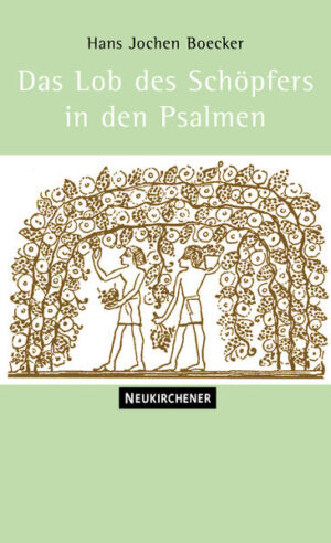 Schöpfung und Natur sind nicht nur heutzutage sehr aktuelle Themen, die die Menschen bewegen. Auch in der Bibel spielen sie eine große Rolle. In den Psalmen des Alten Testaments ist die Schöpfung Anlass und Inhalt des Gotteslobs. Dem ist dieses Buch gewidmet. Im Zentrum steht die Auslegung von vier Schöpfungspsalmen. Die Auslegungen sind wissenschaftlich verantwortet, sie richten sich aber nicht in erster Linie an Wissenschaftler, sondern ganz allgemein an Menschen, die an der Bibel und ihrer Botschaft interessiert sind, theologische Laien, aber auch Pfarrer, Religionspädagogen und Studierende sowie Lehrende der Theologie.