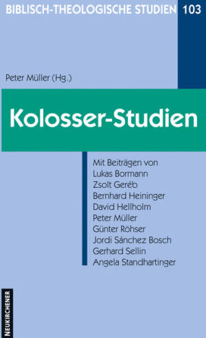 Der Kolosserbrief ist seit langem umstritten: Stammt er von Paulus oder von einem Paulusschüler? Ist er noch zu Lebzeiten des Paulus entstanden oder erst nach seinem Tod? Sind seine theologischen Ausführungen mit der Theologie des Paulus vereinbar? Richtet er sich gegen Kritik von außen oder gegen Unruhe innerhalb der Gemeinde? Welche religionsgeschichtlichen Parallelen lassen sich für seine Interpretation fruchtbar machen? Wie lassen sich einzelne Passagen (z.B. der »Hymnus« in 1,15-20), Aussagen (z.B. die Erwähnung von Barbaren und Skythen in 3,11) oder Sprachbilder (z.B. das Bild vom »Wettkampf« in 2,1) verstehen? Wie lassen sich die engen Beziehungen zum Philemonbrief einerseits und zum Epheserbrief andererseits erklären? Die große Zahl von Aufsätzen und Büchern, die in den letzten Jahren zum Kolosserbrief erschienen ist, belegt die Wichtigkeit dieses Briefes für die Geschichte des frühen Christentums. Sie zeigt aber auch, dass die vorgeschlagenen Lösungsansätze zum Teil sehr weit auseinandergehen. Der vorliegende Band greift diese und ähnliche Fragestellungen anhand von Einzelstudien auf. Sie beschäftigen sich (a) mit der Frage einer »Paulusschule« und der möglichen Zuordnung des Briefes zu einer solchen Schule, (b) mit der Rolle des Paulus und seinem Verhältnis zu den anderen, namentlich im Brief genannten Personen, (c) mit der Einordnung des »Hymnus« in das Gesamtkonzept, (d) mit der Bildsprache des Briefes, (e) mit seinem Raumkonzept, (f) mit der Haustafel und deren gesellschaftlichem Hintergrund, (g) mit der weiteren Entwicklung vom Kolosser- zum Epheserbrief.