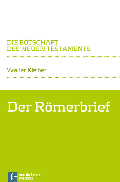 Dieser Kommentar bietet eine allgemeinverständliche Auslegung des Römerbriefs. Er berücksichtigt die neuesten Ergebnisse der Bibelwissenschaft, konzentriert sich aber darauf, den Leserinnen und Lesern die Botschaft dieses Briefs aufzuschließen. Dabei werden auch schwierige Details erklärt und der Zusammenhang mit grundlegenden alttestamentlichen Aussagen und der Botschaft anderer neutestamentlicher Schriften berücksichtigt. Ziel aber ist es, den Brief als Ganzes von seiner Prägung durch die Rechtfertigungsbotschaft des Paulus her zu erklären. Dieser Kommentar ist der erste der neuen Reihe "Die Botschaft des Neuen Testaments". Für die Auslegung aller Bände ist maßgebend: 1. Obwohl der Stand der wissenschaftlichen Auslegung voll verarbeitet wird, soll der Text des Kommentars wirklich allgemeinverständlich sein. 2. Die historischen Fragen zur Entstehung der jeweiligen Schrift werden berücksichtigt, im Mittelpunkt der Auslegung steht aber die Erfassung der Botschaft des Textes. 3. Deshalb werden in der jeweiligen Einleitung nur die notwendigsten Hinweise für das Verständnis des Textes gegeben. Die entscheidenden historischen und theologischen Fragen werden am Text mit den Lesern und Leserinnen erarbeitet. Ein Schlussteil fasst dann die Ergebnisse zusammen. 4. Die eigens für den Kommentar erarbeitete Übersetzung bietet einen ersten Einstieg in die Auslegung. Die Folgebände-als nächster Band folgt: Das Markusevangelium-werden mehrheitlich von Walter Klaiber verfasst, ergänzt allerdings durch Kommentare weiterer namhafter Theologen. Bei Subskription der Kommentarreihe "Die Botschaft des Neuen Testaments" vermindert sich der Verkaufspreis um ca. 15 %.