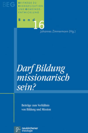 »Christsein-Lernen« ist eine der großen Herausforderungen für kirchliches Handeln. Wie verhalten sich dabei Erwachsenenbildung und missionarisches Handeln zueinander? Besondere Aufmerksamkeit finden derzeit Glaubenskurse. Sie stehen im Spannungsfeld von Bildung und Mission: Darf Bildung missionarisch sein? Kann Mission zur »Bildung« beitragen? Das Buch stellt die wissenschaftliche Diskussion zwischen Erwachsenenbildung und missionarischen Diensten im Umfeld des Projekts "Erwachsen glauben" vor und führt sie weiter. Mit Beiträgen von Christian Grethlein, Michael Herbst, Beate Hofmann, Burghard Krause, Michael Nüchtern, Antje Rösener, Johannes Zimmermann u.a.