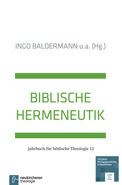 Wer von »Biblischer Hermeneutik« spricht, geht von der Überzeugung aus, dass die eine Wahrheit der zweigeteilten christlichen Bibel einer Auslegung bedarf, welche die Verbindlichkeit ihrer Botschaft wahrnimmt und verständlich weitersagt. Band 12 des »Jahrbuchs für Biblische Theologie« stellt sich dieser Aufgabe in mehrfacher Hinsicht. Er behandelt die Frage, ob eine Biblische Theologie sachlich sowohl vom Alten als auch vom Neuen Testament ausgehend konzipiert werden kann. Mehrere Beiträge sehen im hermeneutischen Problem des Alten Testaments die Kardinalfrage einer Biblischen Hermeneutik. Diese so zu beantworten, dass auch jüdische Positionen angemessen mitreflektiert werden können, stellt eine besondere Herausforderung für christliche Exegeten dar. Mit Beiträgen von Beate Ego, Ottmar Fuchs, Eilert Herms, Helmut Hoping, Bernd Janowski, Ralf Koerrenz, Ulrich H.J. Körtner, Norbert Lohfink, Wolfhart Pannenberg, Sigfred Pedersen, Siegfried Raeder, Joachim Schaper, Hermann Spieckermann, Günter Stemberger, Michael Welker, Ulrich Wilckens, Josef Wohlmut.