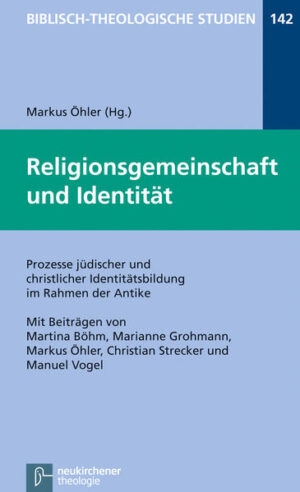 Aus verschiedenen Perspektiven wird nach einem Überblick zur Bedeutung von Identitätskonzepten (Markus Öhler) in diesem Buch über unterschiedliche Aspekte von Identitätsbildung nachgedacht: aus alttestamentlicher Perspektive für den Zusammenhang von Identität und der Gestaltwerdung Israels (Marianne Grohmann), im Blick auf die Situation des Judentums in Alexandrien (Martina Böhm), dem Zusammenhang von Ethnizität, sozialer Abgrenzung und Identität für das Verständnis des antiken Judentums (Manuel Vogel), hinsichtlich der Bedeutung des Identitäskonzepts für das Verständnis des frühen Christentums (Christian Strecker), am Beispiel kaiserzeitlicher Vereinigungen in Ostia (Andreas Gutsfeld) sowie im Zusammenhang von Offenheit und Geheimnis (Hans G. Kippenberg). Der Band geht zurück auf eine Tagung der Wissenschaftlichen Gesellschaft für Theologie im Jahr 2012.