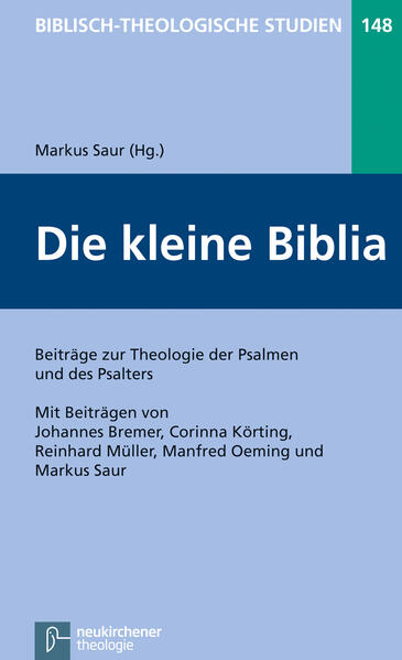 Der vorliegende Band stellt fünf Studien zu unterschiedlichen theologischen Profi len der Psalmen und des Psalters zusammen und bietet damit einen exemplarischen Einblick in aktuelle Themen und Probleme der Psalmen- und Psalterforschung. Die Verbindung von exegetischer Detailarbeit und Einordnung dieser Arbeit in die größeren literarischen, religionsgeschichtlichen und theologischen Kontexte des Psalters und des Alten Testaments prägt die einzelnen Beiträge des Bandes.