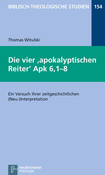 In seiner Darstellung der vier "apokalyptischen Reiter" Apk 6,1-8 verarbeitet der Verfasser der Johannesoffenbarung den Aufstand der Juden in Nordafrika in der Regierungszeit des Kaisers Traianus. Die vier Reitergestalten beziehen sich jeweils auf konkrete, historisch verifizierbare Einzelpersonen, die in dieser Rebellion eine Rolle gespielt haben. Dadurch werden die Rezipienten dieses Buches in die Lage versetzt, den endgeschichtlichen Zeitpunkt ihrer eigenen Gegenwart konkreter zu bestimmen.