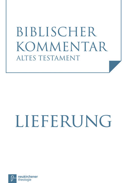 Der Biblische Kommentar Altes Testament ist ein umfassend und ausführlich angelegter wissenschaftlicher Gesamtkommentar zum Alten Testament, an dem bedeutende Wissenschaftler seit Jahren arbeiten-er repräsentiert den aktuellen Forschungsstand. Fertiggestellt wird er 24 Bände umfassen. Dieses Vorhaben erfordert verschiedene Erscheinungsformen und Bezugsmöglichkeiten: Die Kommentare erscheinen in Einzellieferungen über einen längeren Zeitraum und nach Fertigstellung als Bandausgabe. Regelmäßig und somit in kürzeren Abständen erscheinen Einzellieferungen, die in Fortsetzung zu beziehen sind, und zwar entweder als Fortsetzungsbezug auf das Gesamtwerk oder als Fortsetzungsbezug auf Einzelbände.