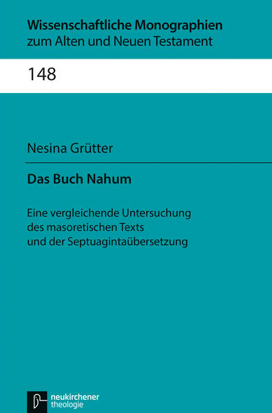 Diese Studie legt eine detaillierte Untersuchung des Nahumbuchs vor. Im Vordergrund steht der Vergleich des hebräischen Texts mit seiner ersten griechischen Übersetzung, der Septuaginta. Einerseits wird die Übersetzungsweise analysiert, andererseits die hebräische Vorlage, die zum Erstellen der griechischen Übersetzung benutzt wurde, rekonstruiert. Es folgen drei Detailstudien, die die drei quantitativ auffallendsten Differenzen zwischen dem masoretischen Text und der Septuaginta mittels textkritischer Methode und unter Einbezug biblischer und nichtbiblischer (griechischer, ägyptischer und akkadischer) Quellen untersuchen. Sodann wird herausgearbeitet, dass mit Septuaginta und masoretischem Text Zeugen zweier Textstufen/Editionen vorliegen. Der masoretische Text bietet einen Konsonantentext, der letzte redaktionelle Änderungen erfahren hat, die die hebräische Vorlage der Septuaginta noch nicht aufwies.