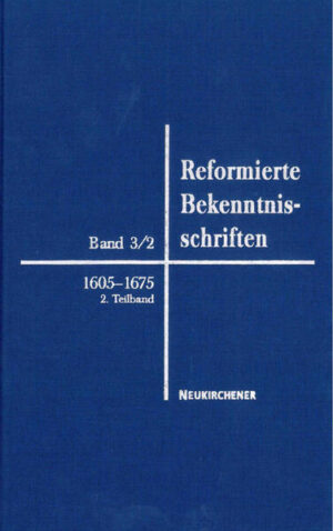 Dies ist der zweite Teilband des 3. Bandes der Reformierten Bekenntnisschriften. Er befasst sich mit der Zeit 1647-1675.