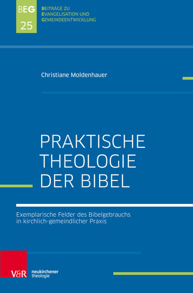 Christiane Moldenhauer geht Fragen des heutigen Gemeindelebens nach, in denen die Bibel im Mittelpunkt steht. Das Prinzip "sola scriptura" als Leitlinie der Kirchen der Reformation stellt dabei den Ausgangspunkt der überlegungen dar.Wie aber kommt die Bibel im persönlichen Glauben und im Leben der Gemeinde tatsächlich zu Wort? Wie kann der Umgang mit ihr gefördert und vertieft werden? Obgleich diese Fragestellung in einer reformatorisch geprägten Theologie zunächst selbstverständlich scheint, findet sie in der praktisch-theologischen Literatur bislang erst für wenige Handlungsfelder explizit Widerhall. Etwa die anwendungsorientierten Bereiche Seelsorge und Religionspädagogik/Bibeldidaktik beschäftigen sich unter anderem mit dem Umgang der Bibel im Gemeindeleben.In dieser Studie erarbeitet Moldenhauer praktisch-theologische Implikationen eines evangelischen Bibelverständnisses für weitere Handlungsfelder: Nach der Verständigung über systematische und hermeneutische Grundlagen werden beispielhaft Aspekte einer praktischen Bibeltheologie mit den Schwerpunkten Spiritualität, Liturgik und Gemeindepädagogik bearbeitet. Auch aktuelle medientheologische Aspekte werden bedacht.