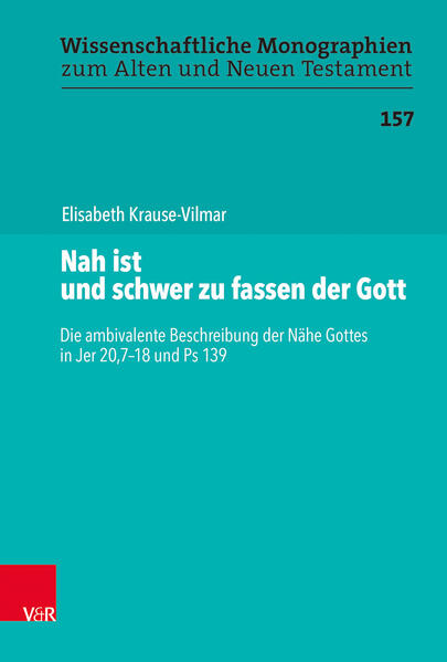 Elisabeth Krause-Vilmar untersucht die ambivalente Beschreibung der Nähe Gottes in Psalm 139 und Jer 20,7-18. Psalm 139 handelt von der Nähe Gottes, die dynamisch und existentiell beschrieben wird: als bedrohlich und fremd, aber auch als beschützend und tröstlich. Eine solch existentielle und ambivalente Erfahrung der Nähe Gottes kennzeichnet auch die letzte Konfession Jeremias (Jer 20,7-18). So weisen Ps 139 und Jer 20,7-18 über die heute-auch in Predigten-verbreitete Vorstellung hinaus, die Nähe Gottes werde vorwiegend positiv und die Ferne negativ erfahren. Die Studie verbindet die Exegese von Jer 20,7-18 und Ps 139 mit der Rezeption der Texte in ausgewählten Predigten aus dem 20. Jahrhundert von Dietrich Bonhoeffer und Paul Tillich, um Möglichkeiten der religiösen Rede von der Nähe Gottes auszuloten. Das Gottesbild von Jer 20,7-18 und Ps 139 beinhaltet herausfordernde Aspekte, die von einem inneren Ringen mit Gott erzählen. Die Autorin ermutigt dazu, in der Verkündigungspraxis diese Ambivalenzen im Gottesbild anzusprechen. Sie plädiert für eine detaillierte Wahrnehmung der in den Texten verarbeiteten Erfahrung, dass die Nähe Gottes nicht einlinig positiv sondern zugleich herausfordernd und bedrängend sein kann. Sie führt vor, wie der hermeneutische Bogen von der Exegese bis in die heutige Predigtpraxis zu spannen ist-einen Bogen, der unter der Spezialisierung der gegenwärtigen theologischen Wissenschaft nicht selten aus dem Blick gerät.